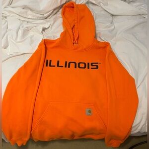 COPY - ILLINOIS FIGHTING ILLINI ORANGE CARHARTT HOODIE